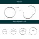 thumbnail image 5 of Pendiente Serenity Sleepers de Plata 925 8-14 mm con Bisagra, 5 of 8