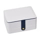 thumbnail image 1 of Caja De Almacenamiento De Joyas Cuero De PU Portátil Grande Para Anillos De Cuidado De Joyas Ni?as Blanco, 1 of 5