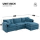 thumbnail image 1 of [VIDEO]103" Chenille Modular Sectional Sofa with Deep and Wide Seat,L Shaped Cloud Couch Set with Double Cushions,4 Seat Sofa with Movable Ottoman,Oversized Indoor Furniture for Living Room,3 Colors, 1 of 3