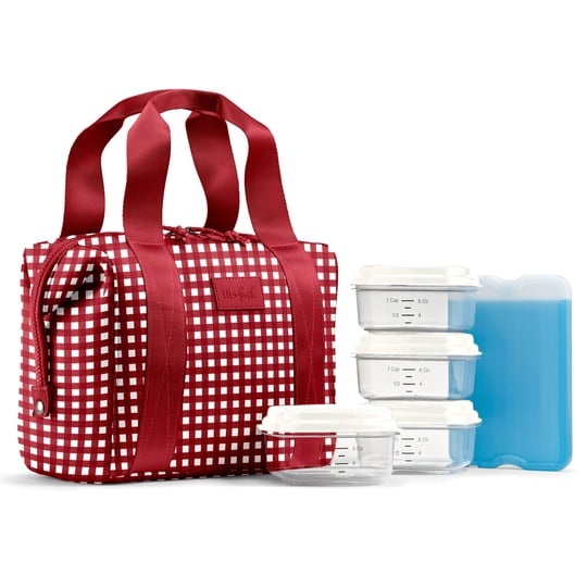 Fit & Fresh Remi Bolsa De Neopreno Para Almuerzo De Mujer Con Bolsa De Hielo Y Recipientes