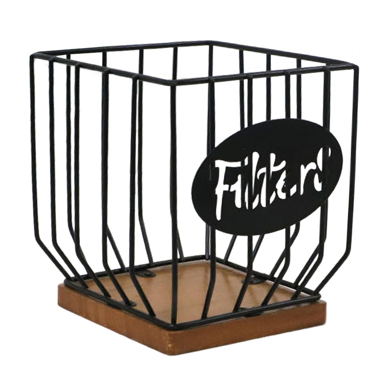 Magideal - Soporte Para Cápsulas De Café, Cesta Para Cápsulas De Café Con Base De Madera, Decoración Para Mostrador, Soporte Para Cápsulas De Espresso, Organizad