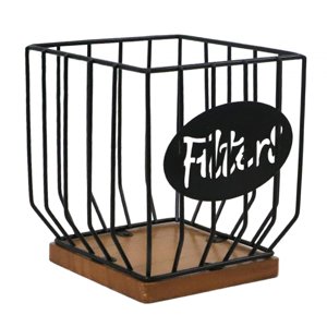 Magideal - Soporte Para Cápsulas De Café, Cesta Para Cápsulas De Café Con Base De Madera, Decoración Para Mostrador, Soporte Para Cápsulas De Espresso, Organizad