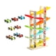 thumbnail image 4 of Coche de madera con rampa de juguete, coche de juguete de madera, de coches maravillosa, juguetes Montessori para niños en edad preescolar, , 7 pistas, 4 of 5