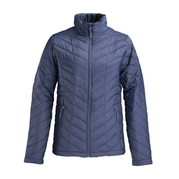 Parka Térmica Light Manga Larga Mujer Azul Marino
