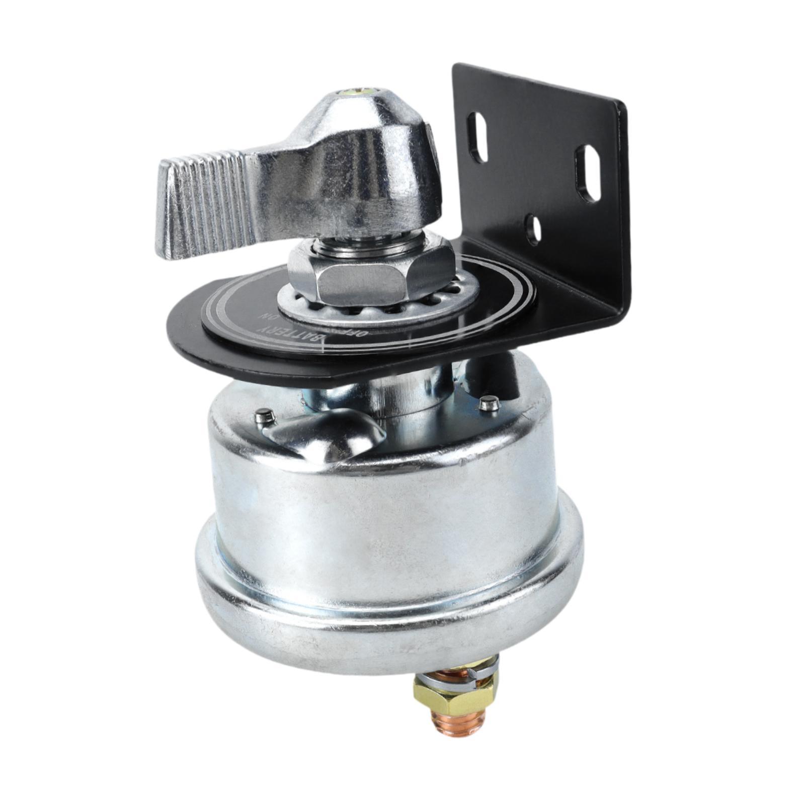 Magideal - Interruptor De Desconexión De La Batería 12-48V Profesional 200A Alta Corriente Alta Batería Corte De Batería Para El Camión De Automóvil Atv Rv Barco Plata