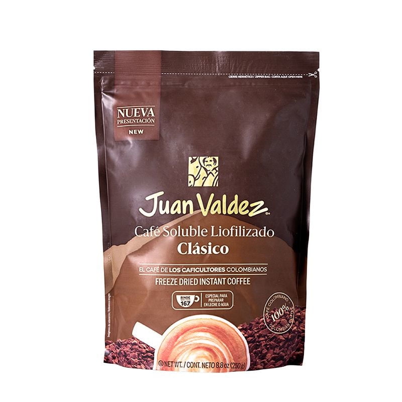 Café Juan Valdez Liofilizado Tradicional Doypack 250 G