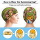 thumbnail image 3 of Leo: Guardabosques de la vida salvaje Gorro de Natación de Licra, Gorro de Baño de Tela Cómoda, Gorro Elástico Antideslizante para Hombres, Mujeres y Niños, 3 of 6