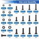 thumbnail image 2 of Kit Pernos Tuercas smseace 516pcs M3M6 Acero Negro, 2 of 3