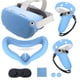 thumbnail image 1 of Juego de fundas de silicona para Quest 2, funda protectora de VR que incluye funda frontal y funda de agarre para controladores, funda para la cara, funda protectora de lentes, 1 of 6