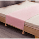thumbnail image 3 of Piecera para cama 2 plaza - king en lino pompones 70x210 cm color rosa, 3 of 3