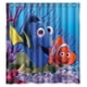 thumbnail image 1 of Cortina de ducha de Buscando a Nemo, juego de cortina de baño con ganchos, tamaño 66 x 72 pulgadas, 1 of 3