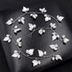 thumbnail image 2 of Nvzi -b Pasadores de Cabello de Boda con Flores Nupciales, Peines de Perlas de Cristal, Clips para el Cabello, Tocado, Accesorios de Cabello de Boda Dorados, Joyería con Diamantes de Imitación para, 2 of 2