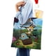 thumbnail image 4 of Lupi & Baduki Bolso de tela con estampado de lienzo para mujer, bolsa de compras reutilizable y estética, con cremallera interior, regalo para mujer,38*45cm., 4 of 6