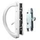 thumbnail image 1 of Juego de manijas para puerta de patio y cerradura de embutir HaUsun, color blanco fundido a presión, 1 of 7