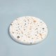 thumbnail image 1 of Xiao Hua Posavasos de tierra de diatomeas blanca de 4 piezas, 4 x 0,35 pulgadas, de secado rápido, absorbente de agua, resistente al calor y ecológico, ideal para la decoración del hogar, estilo 04., 1 of 3