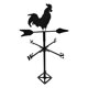 thumbnail image 4 of Gallo Veleta Montaje En Techo Indicador De Dirección Del Viento Decoración De Estaca De Jardín, 4 of 5