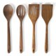 thumbnail image 1 of Juego de 4 piezas de cucharas y espátulas Martha Stewart 36 cm Nogal, 1 of 6