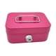 thumbnail image 4 of Caja de Dinero con Cerradura, Caja de Monedas de Metal Portátil con Asa Superior, Organizador Pequeño, Caja de Recuerdo con Cerradura Y Llave, Cofre D Rosa, 4 of 5