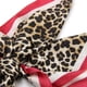 thumbnail image 5 of Pañuelo Tipo Seda 70x70 Cm Animal Print Leopardo Elegante rojo Talla Única, 5 of 6