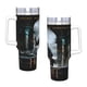 thumbnail image 4 of El Hobbit Vaso aislado de acero inoxidable con asa, diseño temático, regalo para familia, amigos y fans; incluye pajita y encaja en el portavasos estándar, 40 oz, 4 of 6