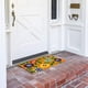 thumbnail image 2 of Felpudo Juvale Summer Welcome, fibra de coco floral, 43 x 76 cm, para exteriores, 2 of 7