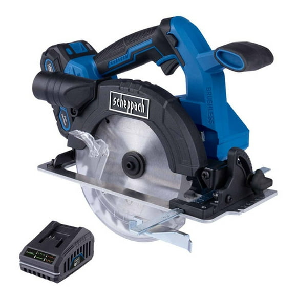 Sierra Circular Brushless 20v + Starter Kit 2ah - Scheppach