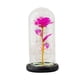 thumbnail image 2 of Flor De Rosa Con Cubierta De Vidrio Lámpara De Noche Para Boda Hogar Dormitorio Rosa Roja, 2 of 5