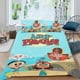thumbnail image 2 of Ahoy, Piratas Conjunto de sábanas temático, trío de piezas, cómodo y amigable con la piel, diseño único, regalo de decoración para el hogar para familiares, amigos y fans, 90 cm * 190 cm, 2 of 6