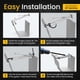 thumbnail image 4 of Perchas Para Canaletas Quick screw Resistentes Ocultas De 5 Pulgadas Soportes Con Tornill, 4 of 5