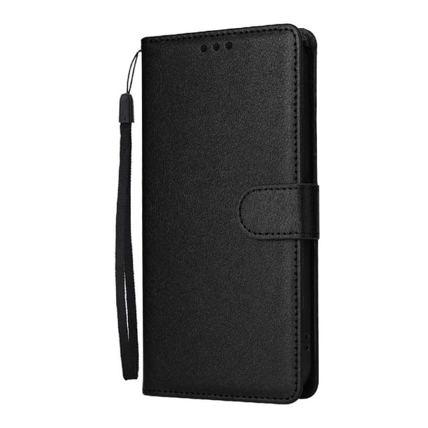 Funda Cartera para Samsung Galaxy S21 Ultra 5G con Tarjetero, Soporte y Cordón - Protección Negro