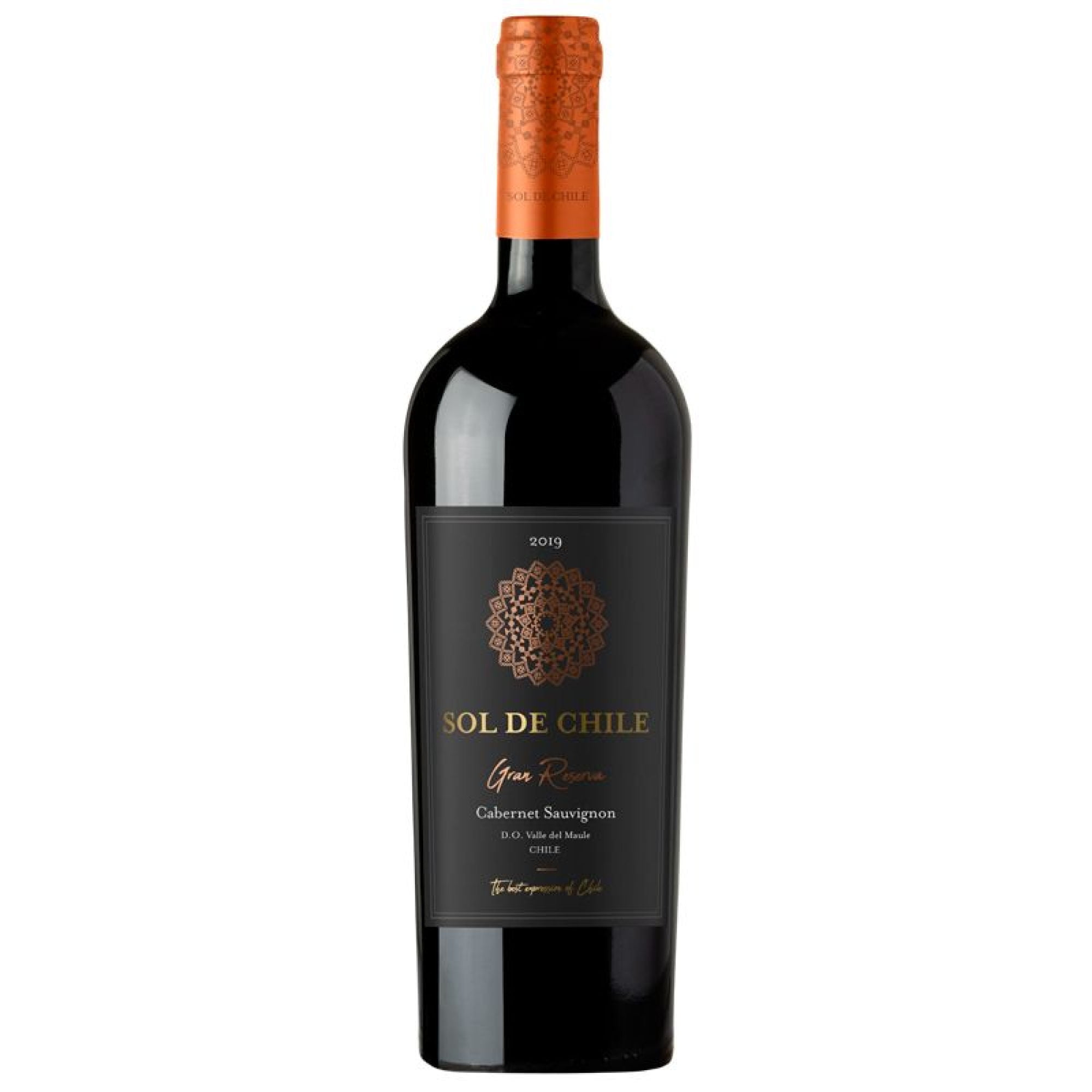 Vino Tinto Gran Reserva Cabernet Sauvignon Botella 750 cc Sol de Chile