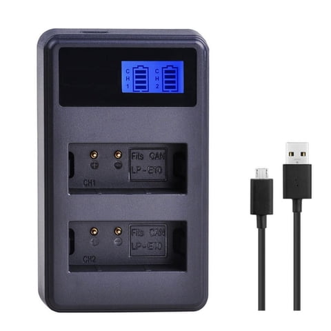 Genérico - Cargador Doble Lc-E10 Alternativa Canon T3 T5 T6 T7 T100