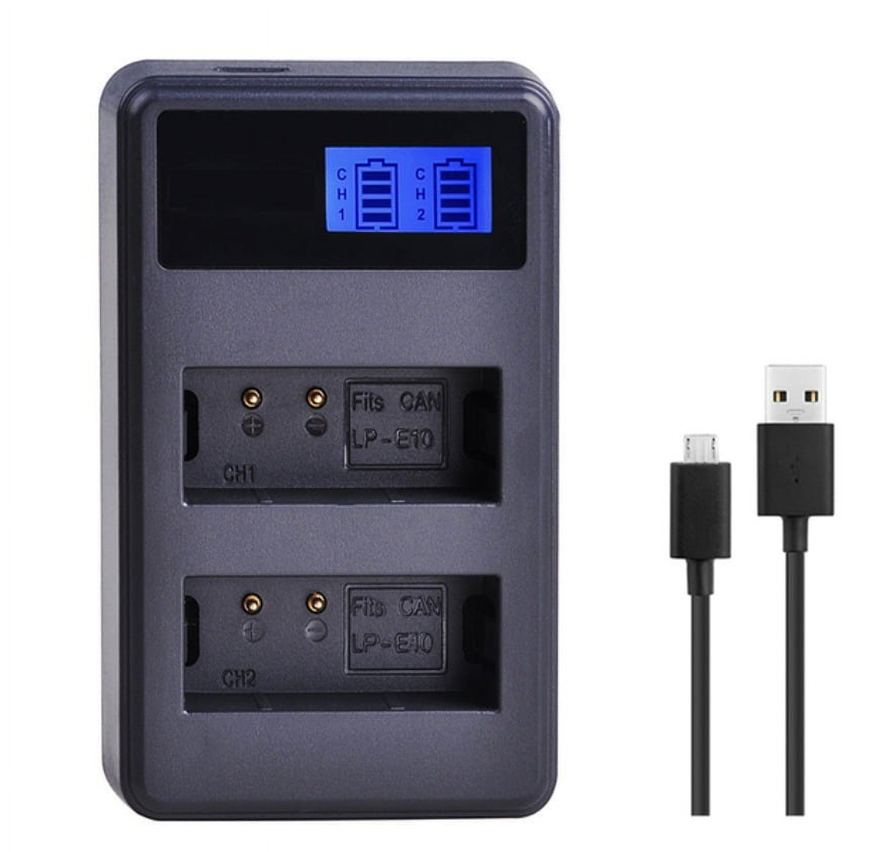 Genérico - Cargador Doble Lc-E10 Alternativa Canon T3 T5 T6 T7 T100