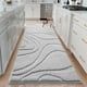 thumbnail image 3 of Alfombra de baño Runner DEXDE, extra larga, antideslizante, gris claro, 3 of 3