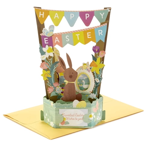 Tarjeta De Felicitación Hallmark Paper Wonder Pop Up Easter Bunny
