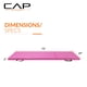 thumbnail image 4 of Colchoneta plegable para ejercicios CAP Barbell, duradera, antidesgarros, rosa, 4 of 7