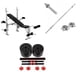 thumbnail image 1 of Pack Banca Multifuncional + Barra Recta Acero + Par Mancuernas + 20kgs En Discos, 1 of 3