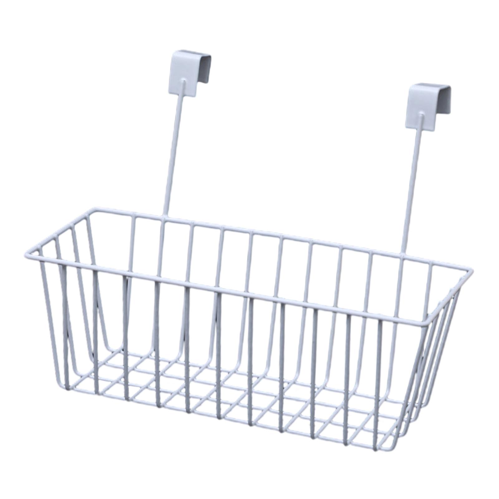 Bothyi - Cestas De Almacenamiento De Rejilla Con Ganchos Sobre La Cesta Organizadora De La Puerta Del Gabinete Para Rv