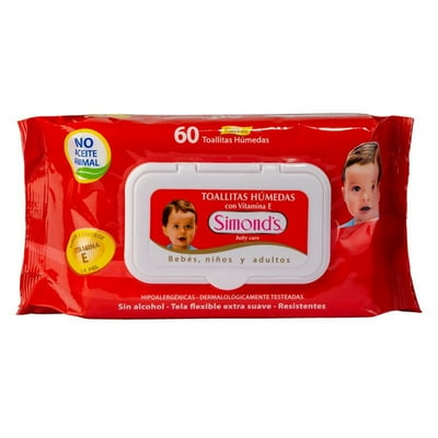 Toallitas Húmedas Con Vitamina E 60 Un Simond’S Dermocream