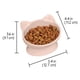 thumbnail image 3 of Cat Bowls Kitty City con orejas de gato levantadas, paquete de 2, 200 ml (pastel), 3 of 5
