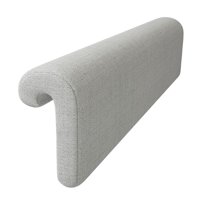 Magideal - Cabecero De Cama Con Almohada, Cojín De Respaldo Tapizado Extraíble, Esponja De Lino, Diseño Ergonómico, Protección De Muebles, Cojín De Lectura, Adec Gris Claro