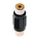 thumbnail image 3 of Adaptador Copla Alargador Conector RCA hembra a RCA hembra Audio Video negro, 3 of 4