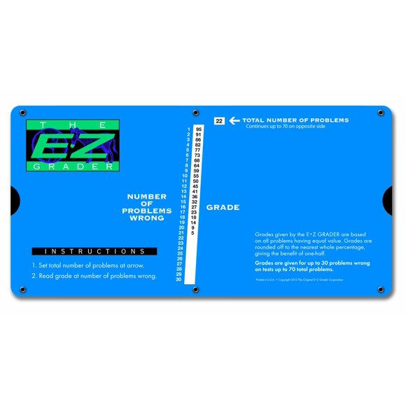 Tabla de Calificaciones Educativa E-Z Grader 7200 Impresión Grande