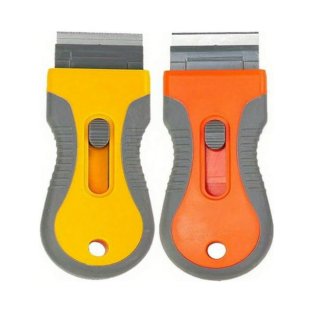 Get Your Cleaning Done in a Flash with our Flat Razor Blade Scraper Set - Perfect for Windows, Glass, Stovetop, and Paint Stripping!