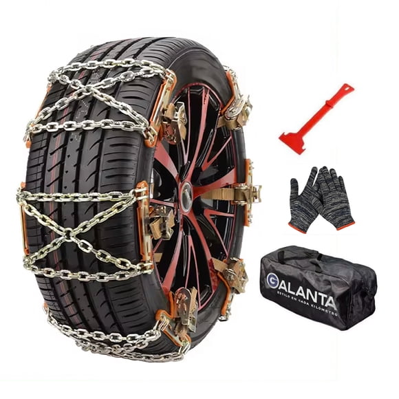 Cadenas Para Nieve Auto Galanta Set x6 165-215mm Acero Tipo X Universal