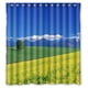 thumbnail image 1 of Cortina de ducha con diseño de Hokkaido japonés y hermosos paisajes, juego de cortina de baño con ganchos, tamaño 66 x 72 pulgadas, 1 of 3