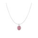 thumbnail image 1 of Collar de Plata Con Colgante Piedra Lunar Cristal Rosa 45 cm, 1 of 6