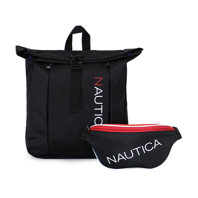 Nautica - Mochila Bend + Banano Kappa Negro