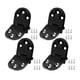 thumbnail image 5 of Bisagras Para Muebles De Metal Inoxidable De 4 Piezas Rotación De 180 Grados Negro, 5 of 5