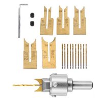 Ioensy - Perlas De Madera Brocas Cuchillas De Bola Brocas De Carpintería Para Sándalo Rojo 17 Piezas